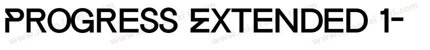 Progress Extended 1字体转换